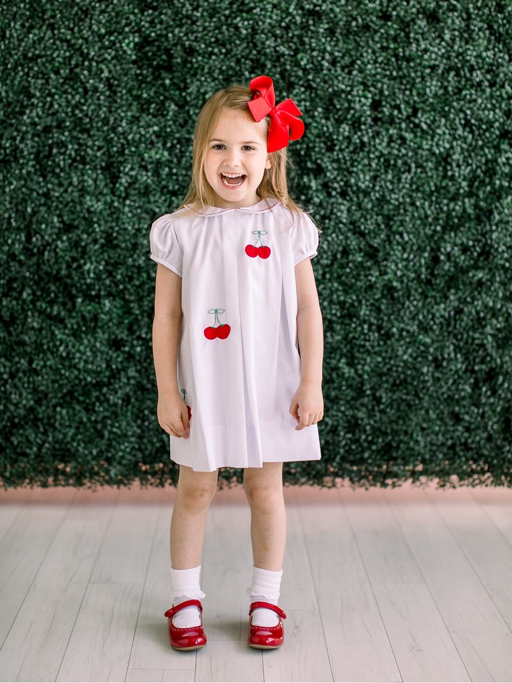 The Proper Peony Classic Cherry Dress size 3T